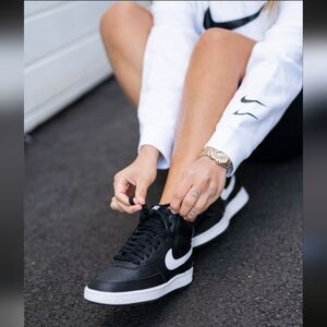 Nike Court Vision Mid Sneakers Leather,EU 40,Women's 8.5